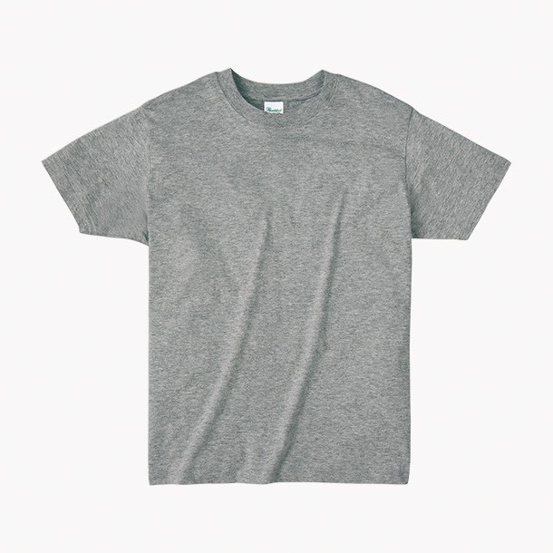 日本棉圓領T恤-麻灰色