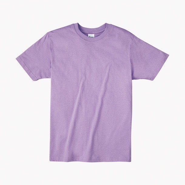 日本棉圓領T恤-淡紫色