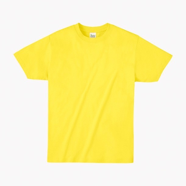 日本棉圓領T恤-黃色