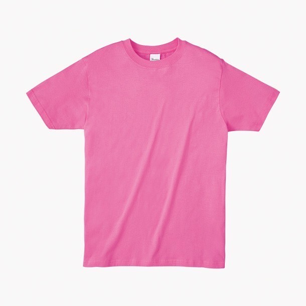 日本棉圓領T恤-粉紅色