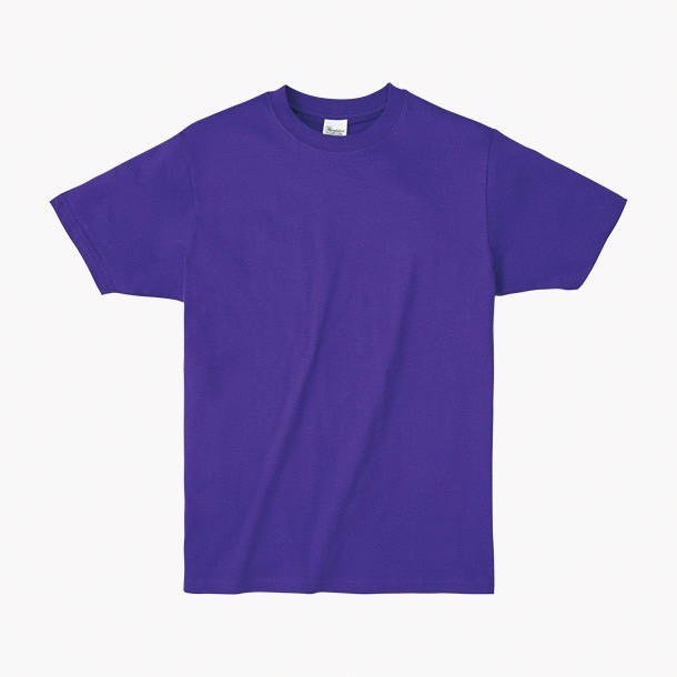 日本棉圓領T恤-紫色