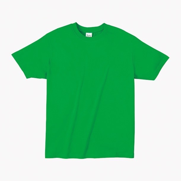 日本棉圓領T恤-亮綠色
