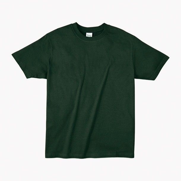日本棉圓領T恤-森林色