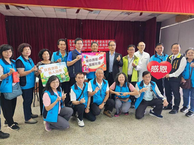 岡山福德慈善會攜手公部門賑災 溫暖送進七股風災戶