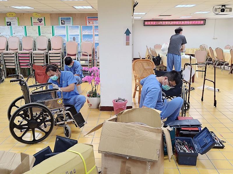 台南佳里榮家攜手台北榮總身障重建中心 辦理榮民輔具保養維修服務