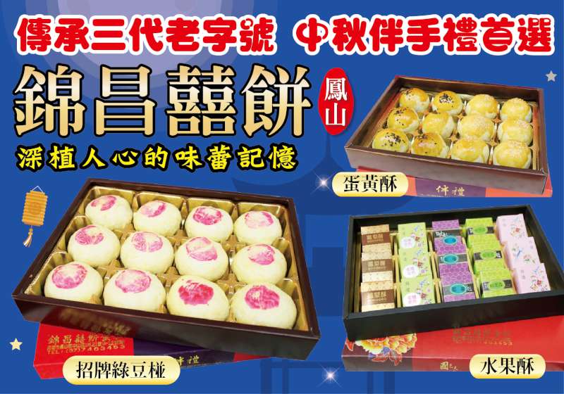 中秋就吃這一味！ 錦昌囍餅 高雄人大推的古早味記憶