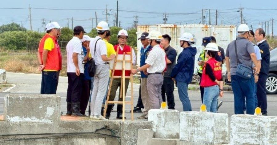 高雄嚴防鳳凰颱風 陳其邁視察永安排水 確保防汛準備順暢