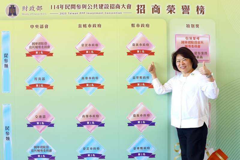 「共享經濟成長果實」嘉義市耕耘促參20餘年有大成！勇奪促參招商三冠王