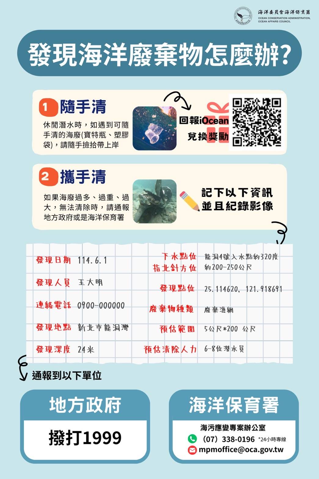 颱風白海豚接近 海保署提醒勿前往海邊活動 發現海洋廢棄物可透過MDCN通報