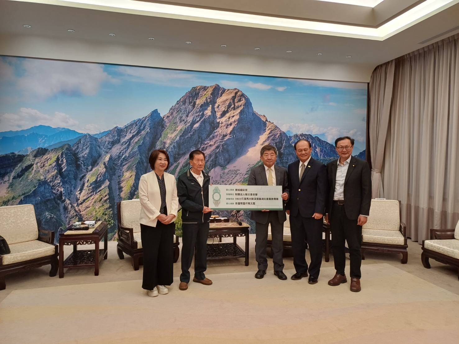 車城福安宮捐贈一千萬元 助花蓮馬太鞍溪災後重建
