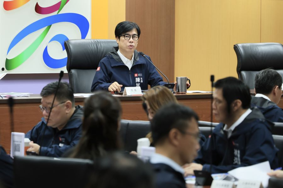 楊柳颱風逼近 陳其邁:加強颱風整備 請市民做好防颱準備