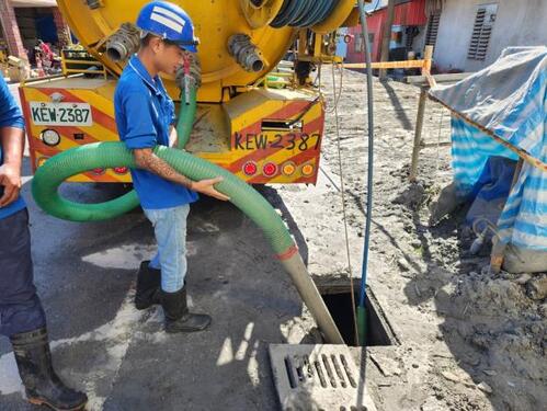 台南再派高壓吸泥機助花蓮光復清下水道污泥