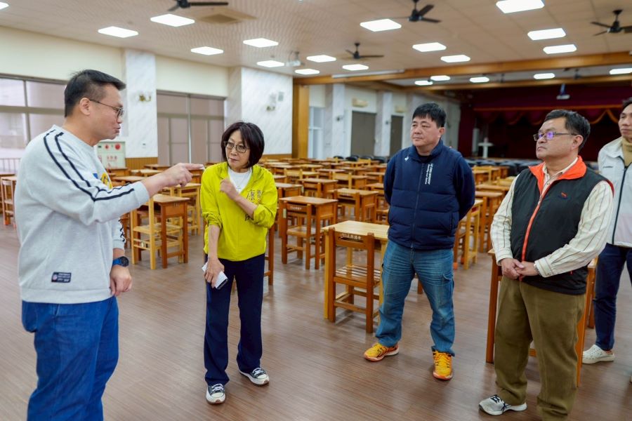 守護學子受教權，分秒必爭！康議長臨時會前夕走訪三校， 實地爭取經費優化教學環境，允諾打造智慧安全校園