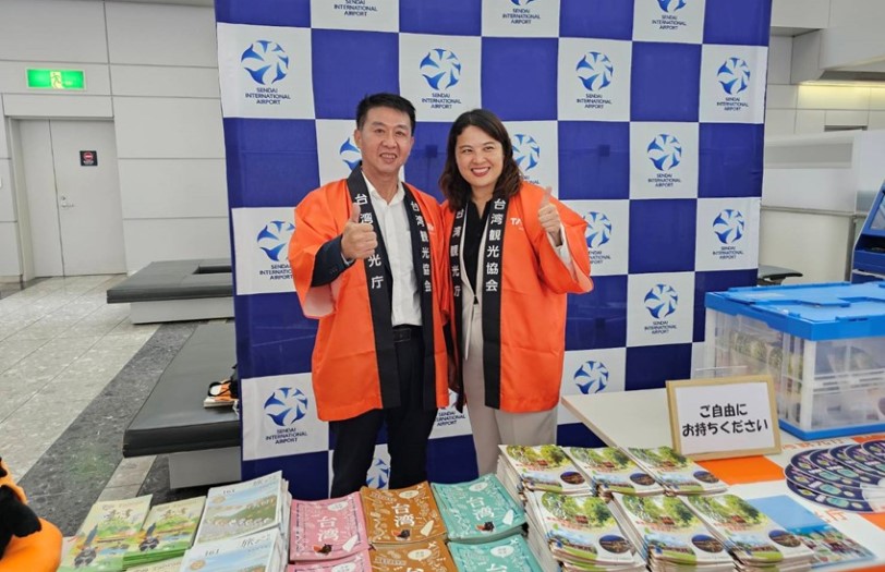 許智傑第三度受邀赴日首航 仙台快閃12小時開航大成功