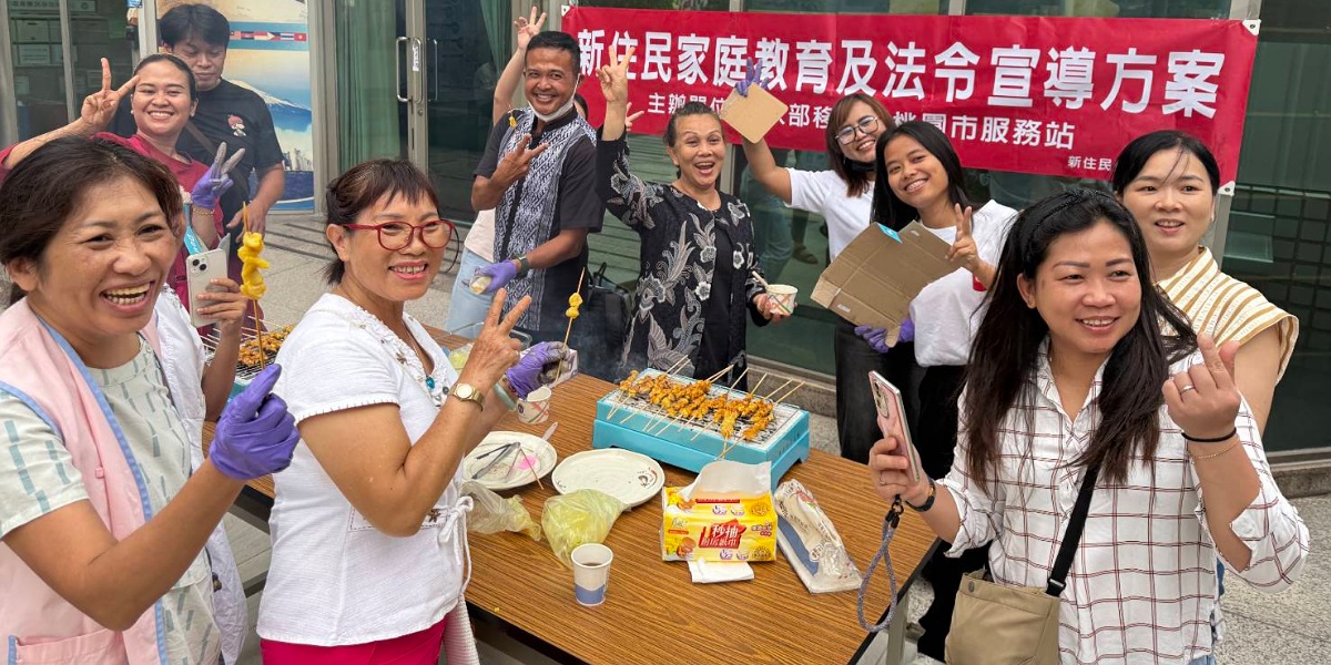 歡度異國風味中秋佳節       桃園移民署邀新住民烤印尼沙嗲