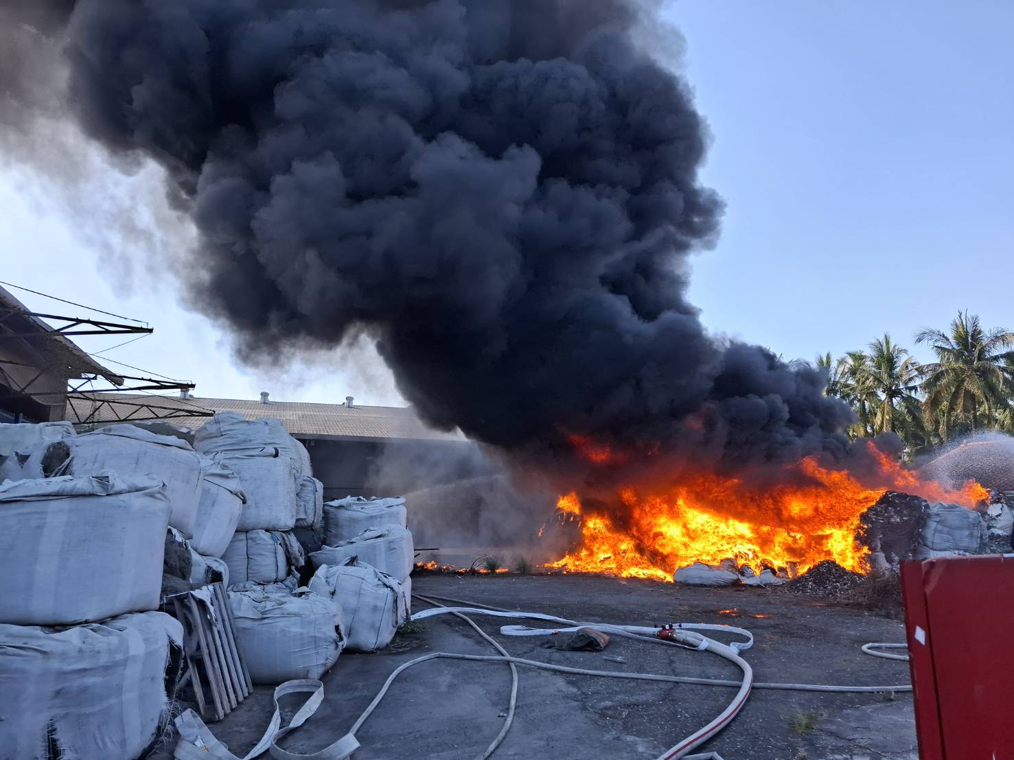屏東麟洛鄉永興巷附近雜物火警