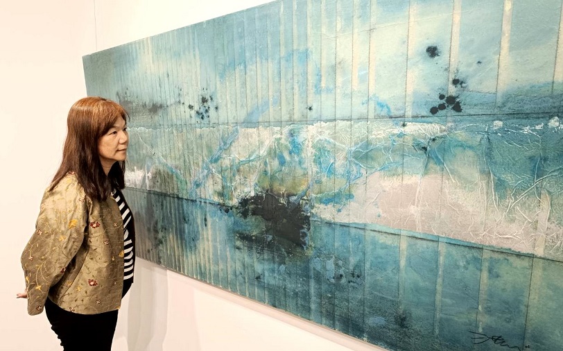 洪明爵人類世之下多元共生個展 呈現海洋 家鄉濃濃情感