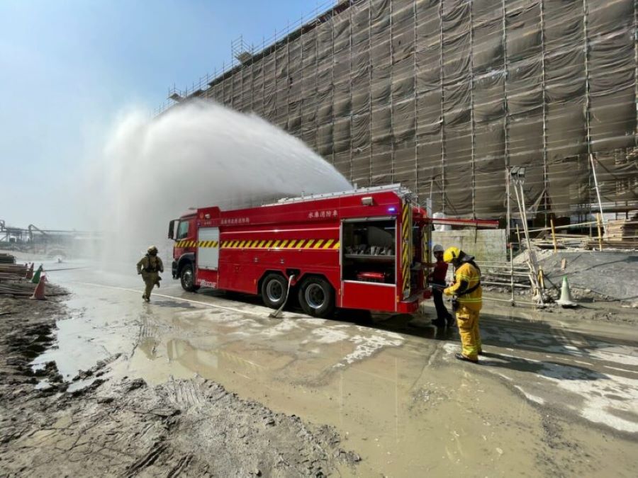 台電興達電廠今舉行緊急應變演練 攜手市府強化天然氣洩漏聯防機制
