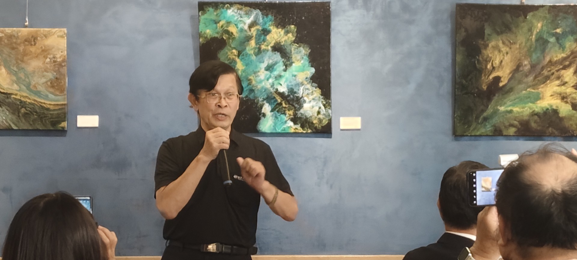 郭日榮《觀自在》流動畫個展「不控制，反而成就」高雄帕莎蒂娜青海餐廳展出