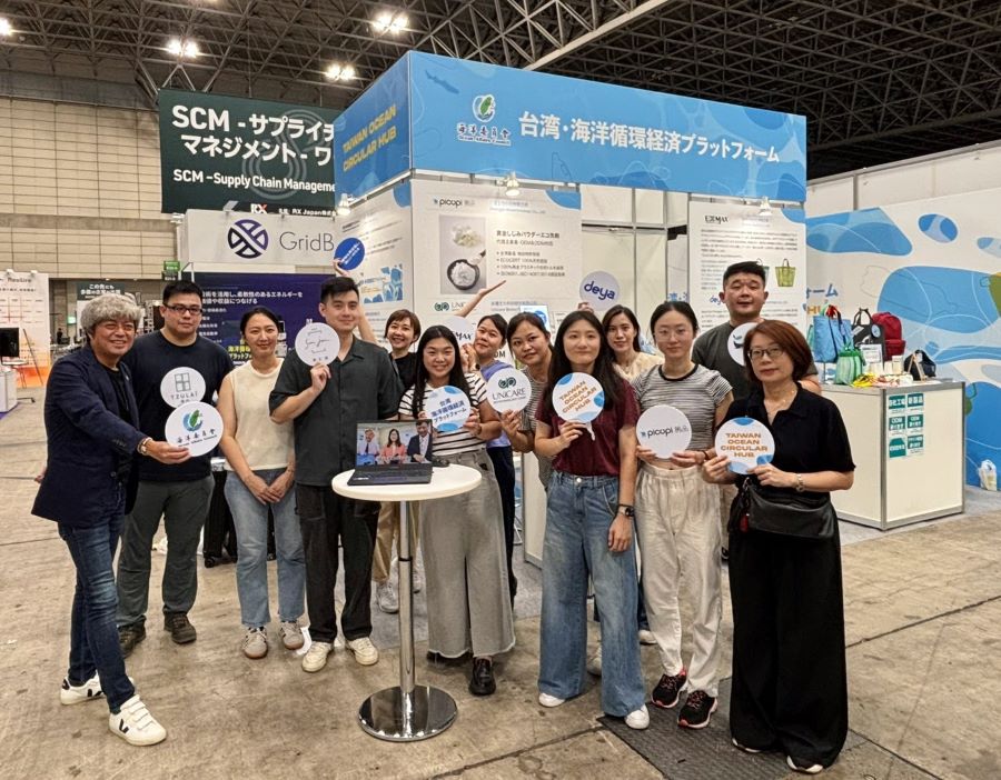 我海廢團隊首登日本最重要循環經濟展 管碧玲跨海視訊勉：祝訂單滿滿！