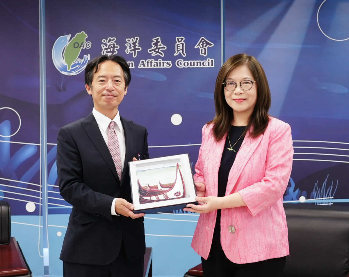 日本交流協會新任所長福永護拜會海委會 管碧玲:海洋串起地理、心裡最接近的兩國