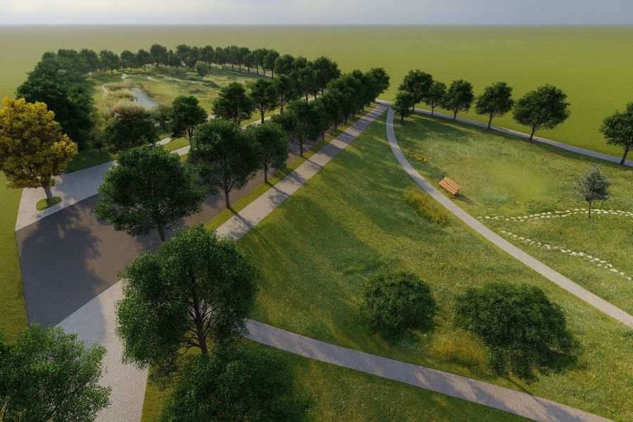 市府結合鳳山熱帶園藝試驗分所 八德滯洪公園動工打造防洪與休憩新亮點