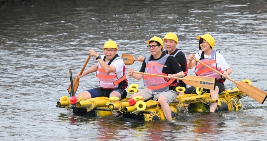 海洋派對高雄創意造筏 下週末大港橋熱鬧登場 環保×創意×高雄特色掀水上風潮