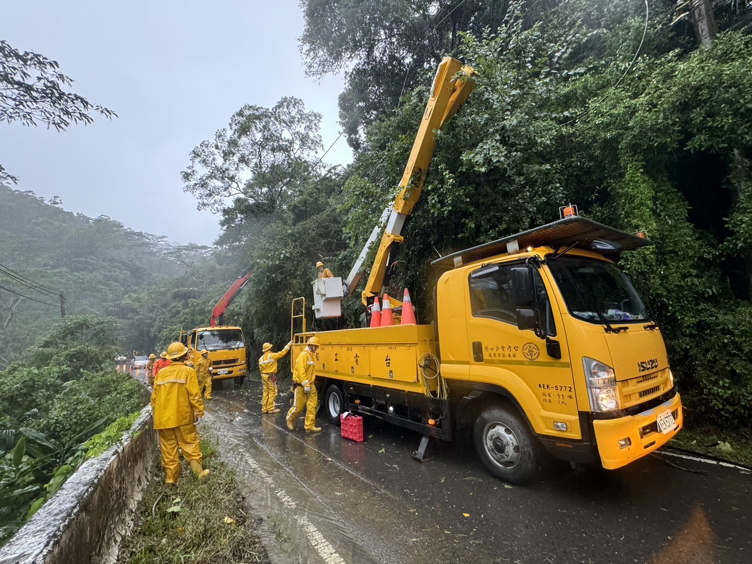 嚴防屏東豪雨雷擊造成停電