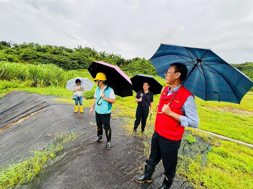 市府主動掌握大樹和山光電場邊坡滑動　水利局9月已查處並要求限期改善