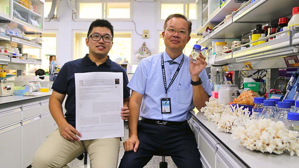 中山大學海科系特聘教授溫志宏等9師生研究鹿角珊瑚耐熱等特性 榮登國際知名期刊
