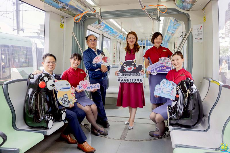 華航「雄熊愛上你」彩繪列車7/10開駛     高雄唯一直飛熊本  8/3起每週四班 只要7,200元起