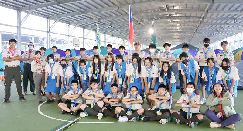 高市114年國中童軍齊聚中正預校大露營 韓國10人團受邀參與
