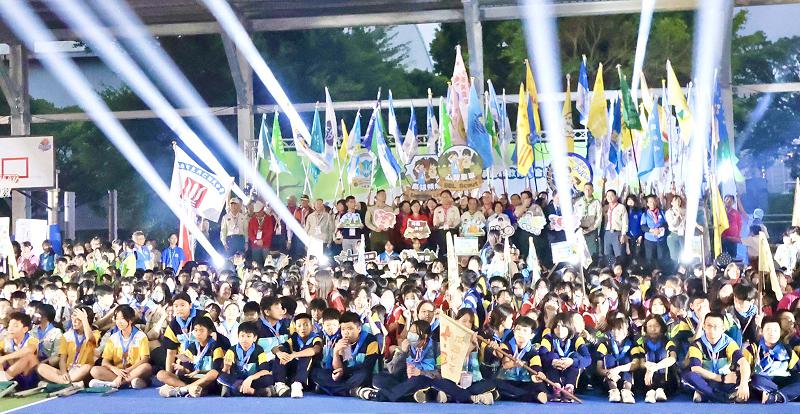 高市114年國中童軍齊聚中正預校大露營 韓國10人團受邀參與