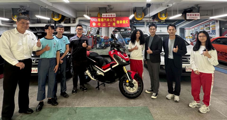日系汽車攜手中山工商產學合作 捐贈市值逾50萬元重型機車嘉惠師生技訓