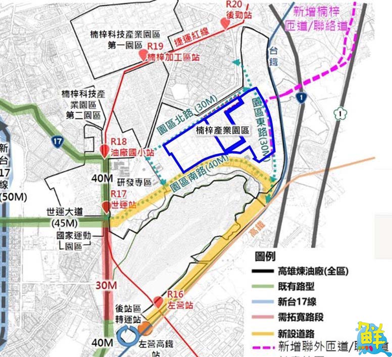 楠梓園區聯外交通路網都計變更案   高市都委會審議通過