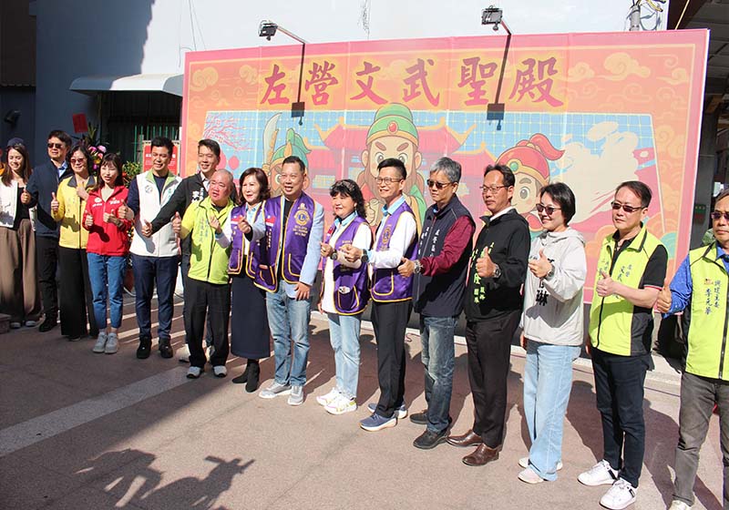 科技能源商贊助綠能彩繪光電打卡牆 進駐高雄左營文武聖殿啟用