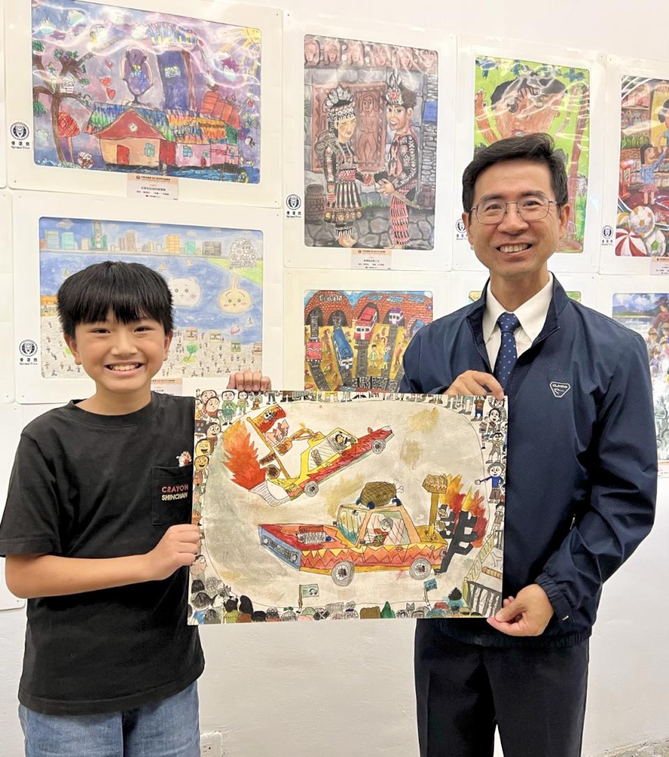 中華民國兒童美術教育學會第56屆世界兒童畫展 優選作品高市左營區屏山國小邀賞