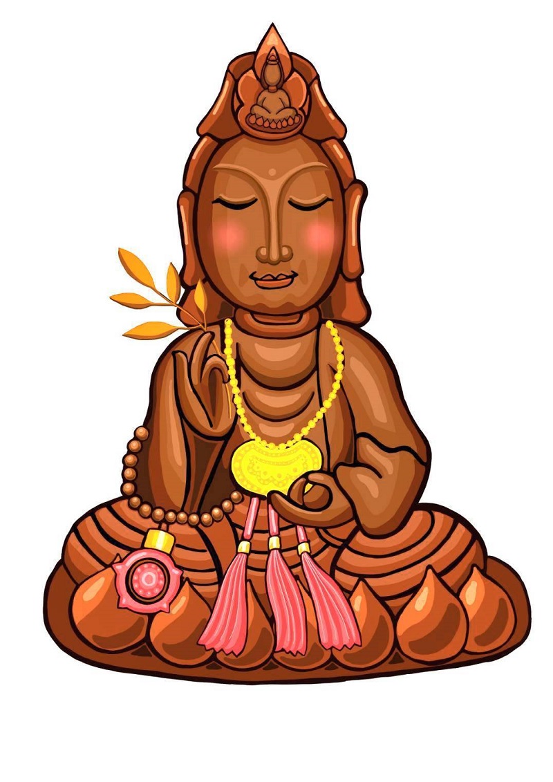 畫家卓筠打造妙善觀音QQ版,宗教結合公益吸引年輕族群